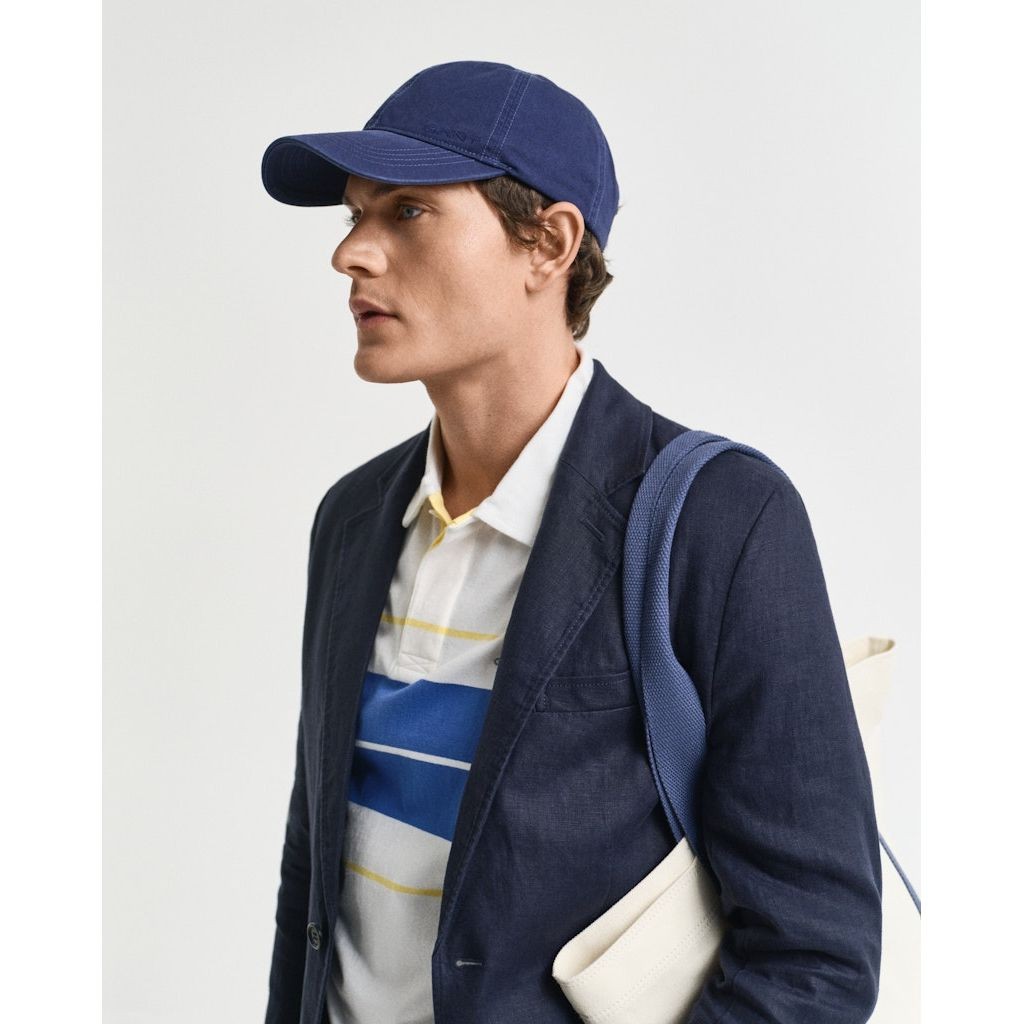 GANT Kepurė vyrams, Mėlyna, Sunfaded cotton twill cap 2