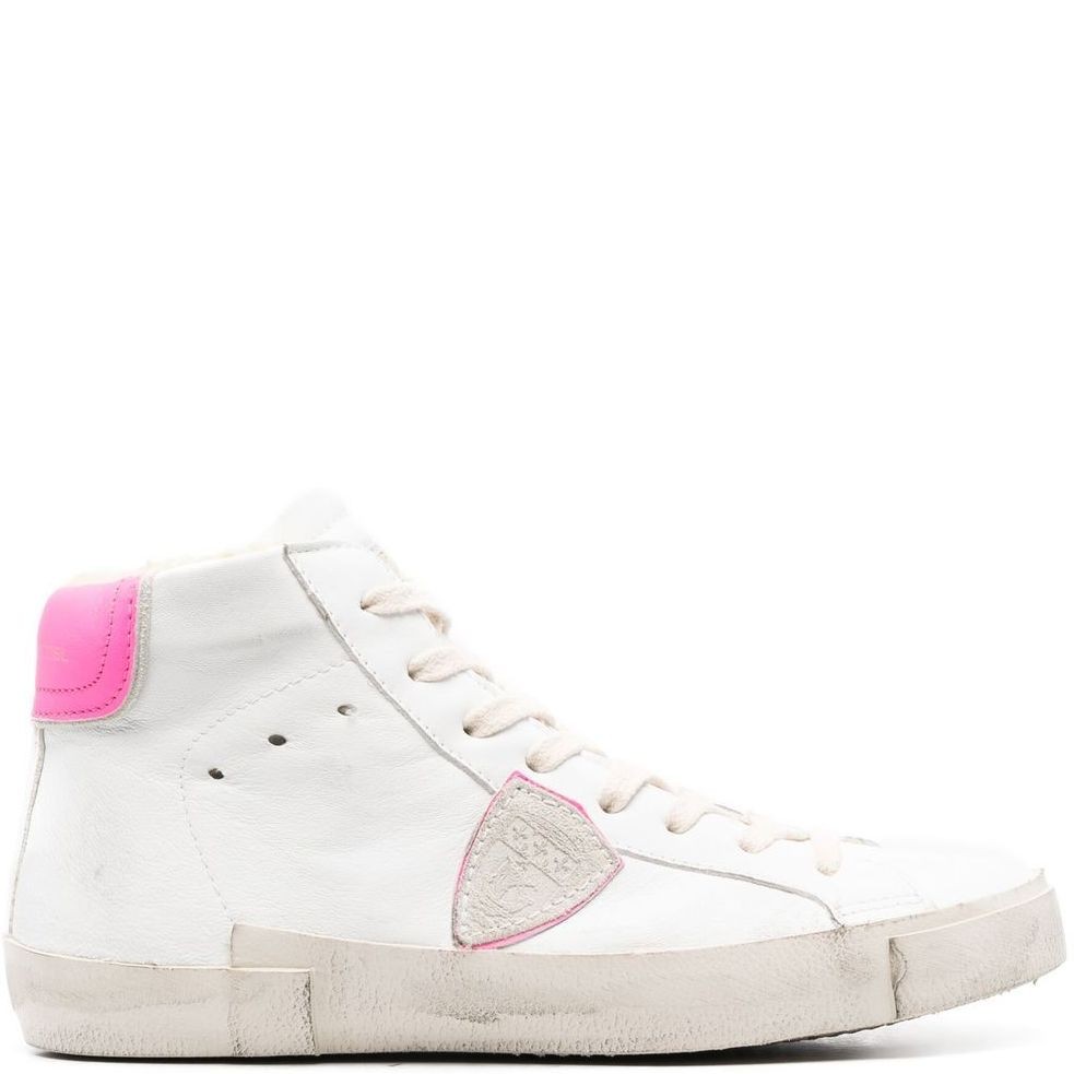 PHILIPPE MODEL Sportiniai bateliai moterims, Balta, Prsx high woman sneaker 1