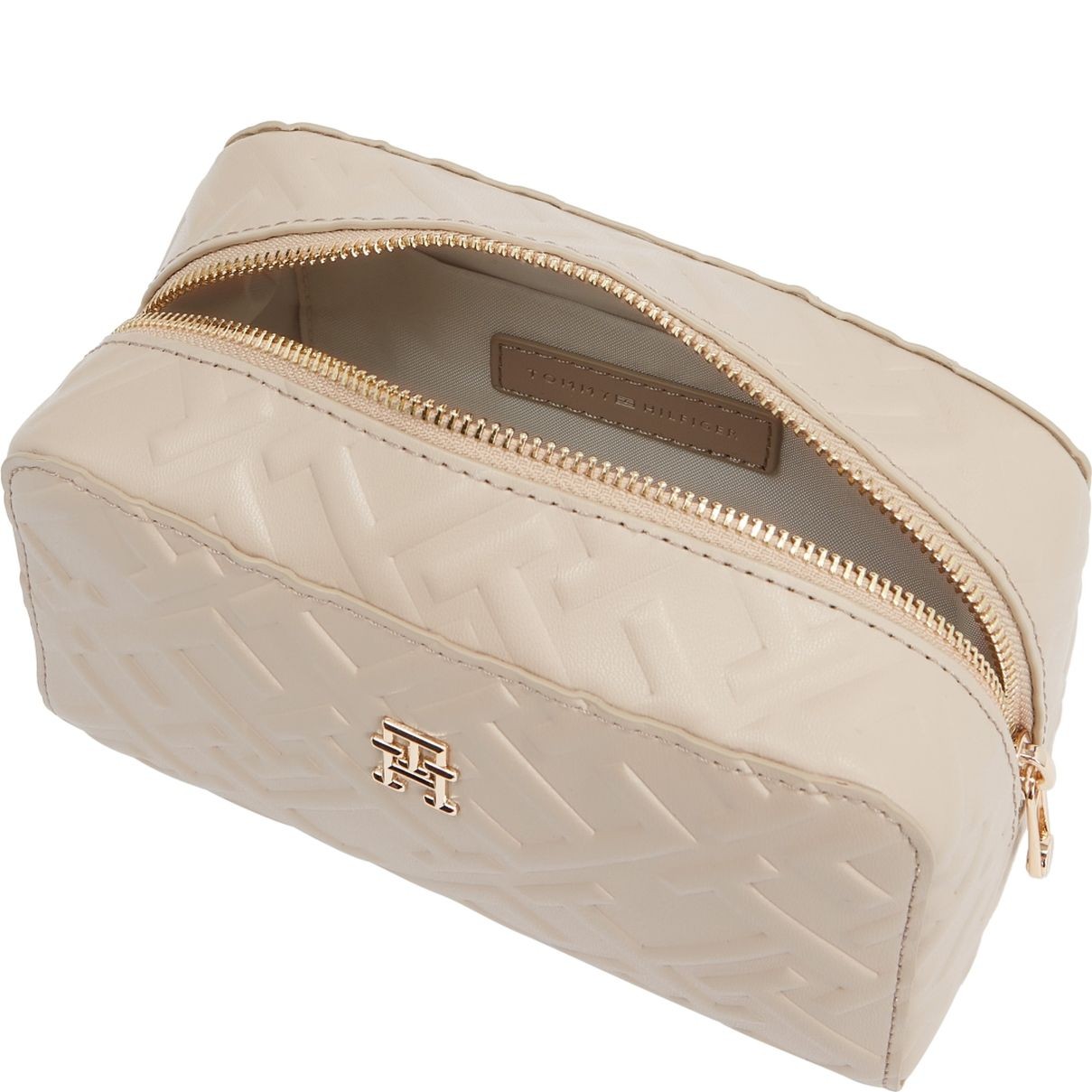 TOMMY HILFIGER Kosmetinė moterims, Smėlio, Iconic washbag mono 3