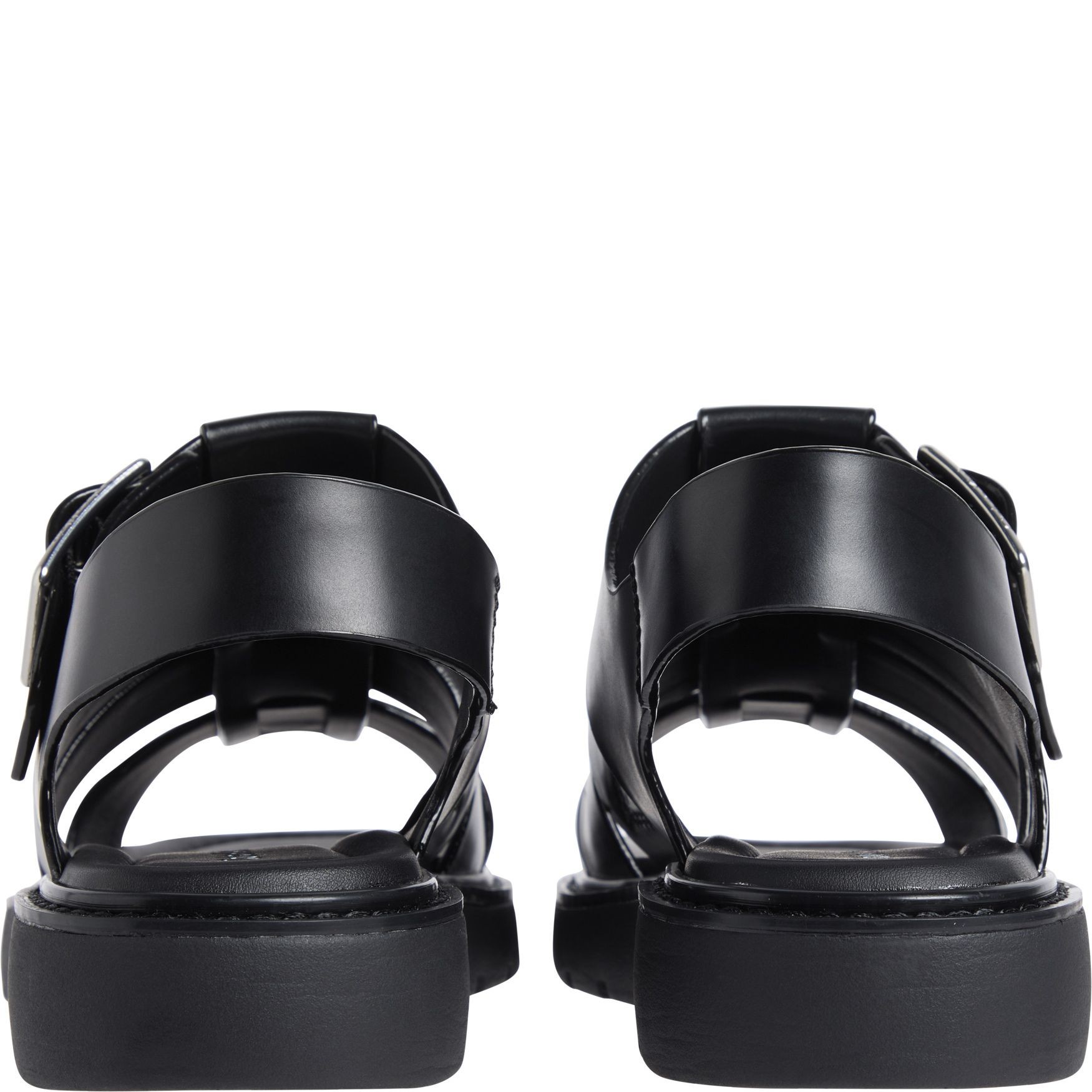 CALVIN KLEIN JEANS Basutės moterims, Juoda, Molded fisher sandals 4