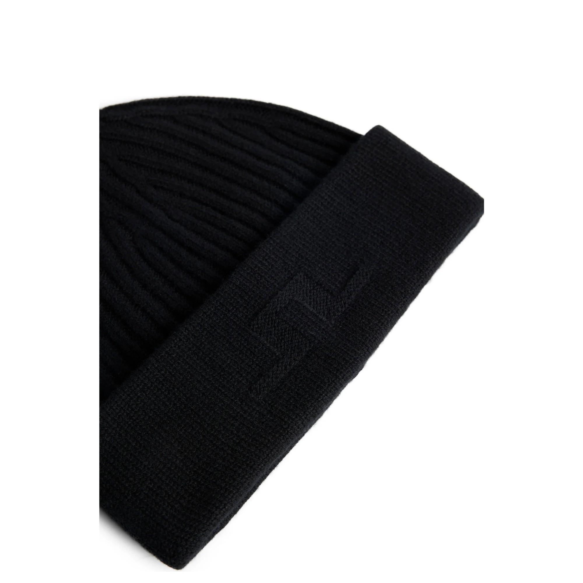 J.LINDEBERG Skrybėlė vyrams, Juoda, Jive wool beanie 3