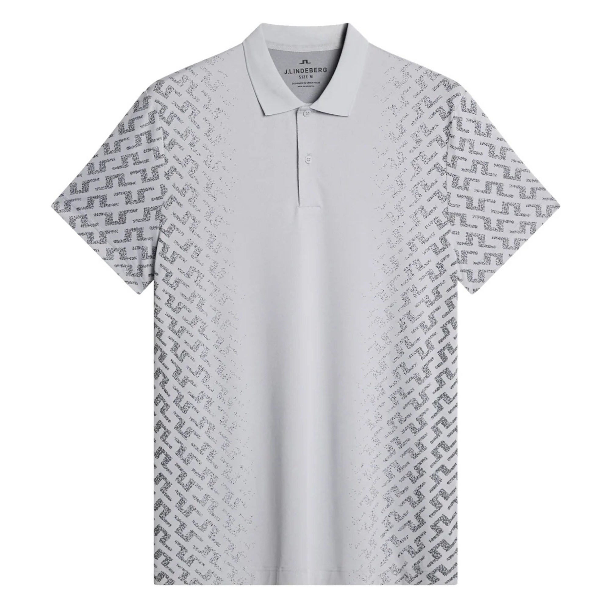 J.LINDEBERG Polo marškiniai trumpos rank. vyrams, Pilka, Kalle polo 1