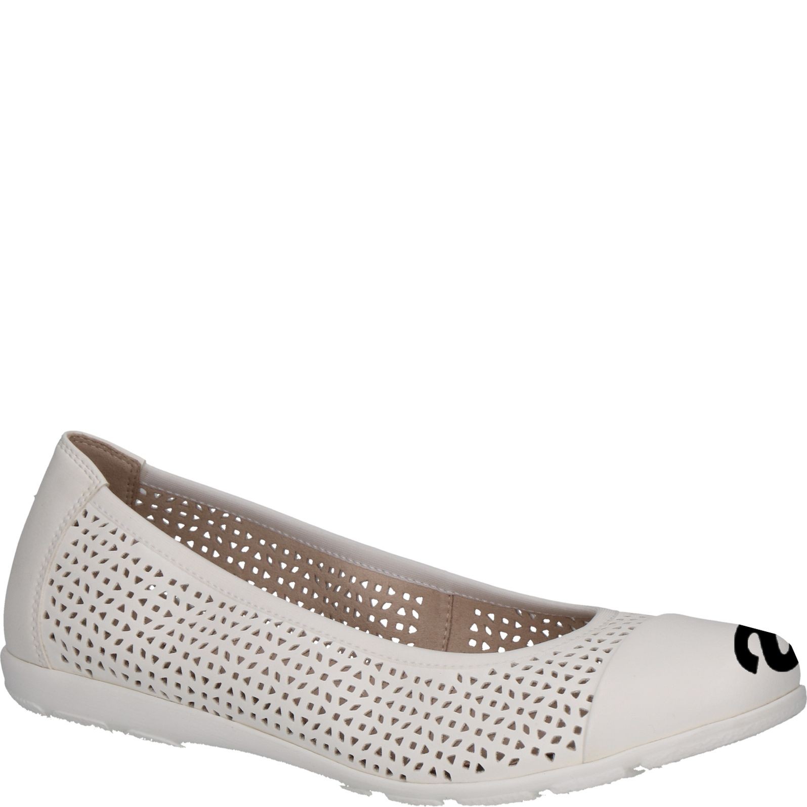 CAPRICE Balerinos moterims, Balta, Ballerinas 1