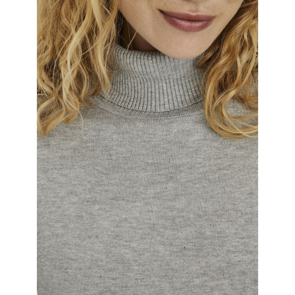 VERO MODA Megztinis moterims, Pilka, VMGLORY LS ROLLNECK 5
