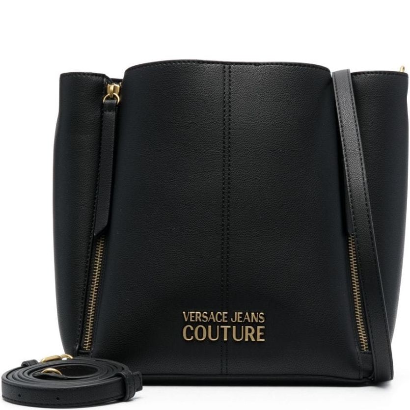 VERSACE JEANS CUTURE Pirkinių krepšys moterims, Juoda, Zipper  tote bag 1