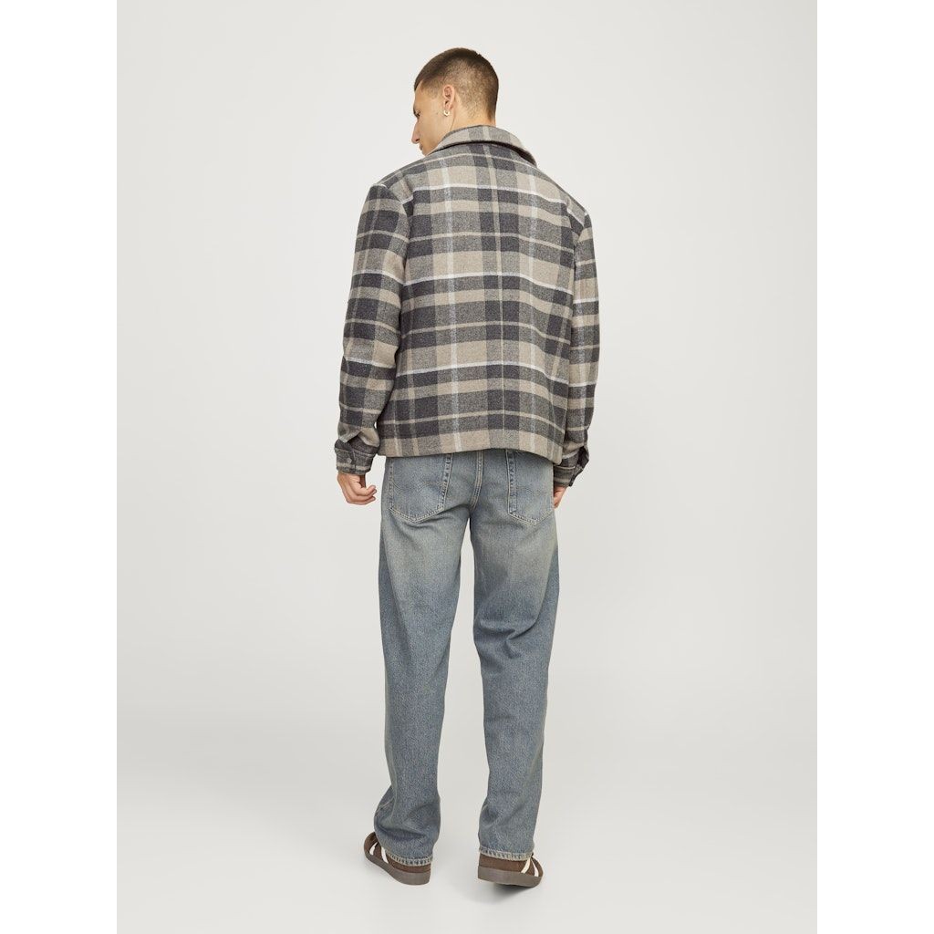 JACK & JONES Lengva striukė vyrams, Marga, Blu russel wool blend jacket 7