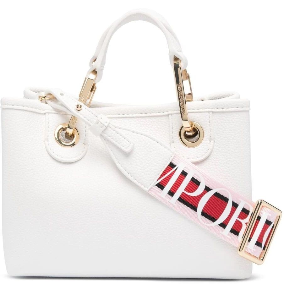 EMPORIO ARMANI Pirkinių krepšys moterims, Balta, Shopping bag 1