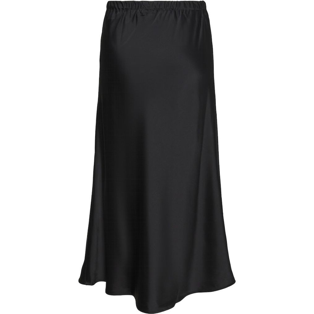 PIECES Midi sijonas moterims, Juoda, PCNORELLA HW ANKLE 2