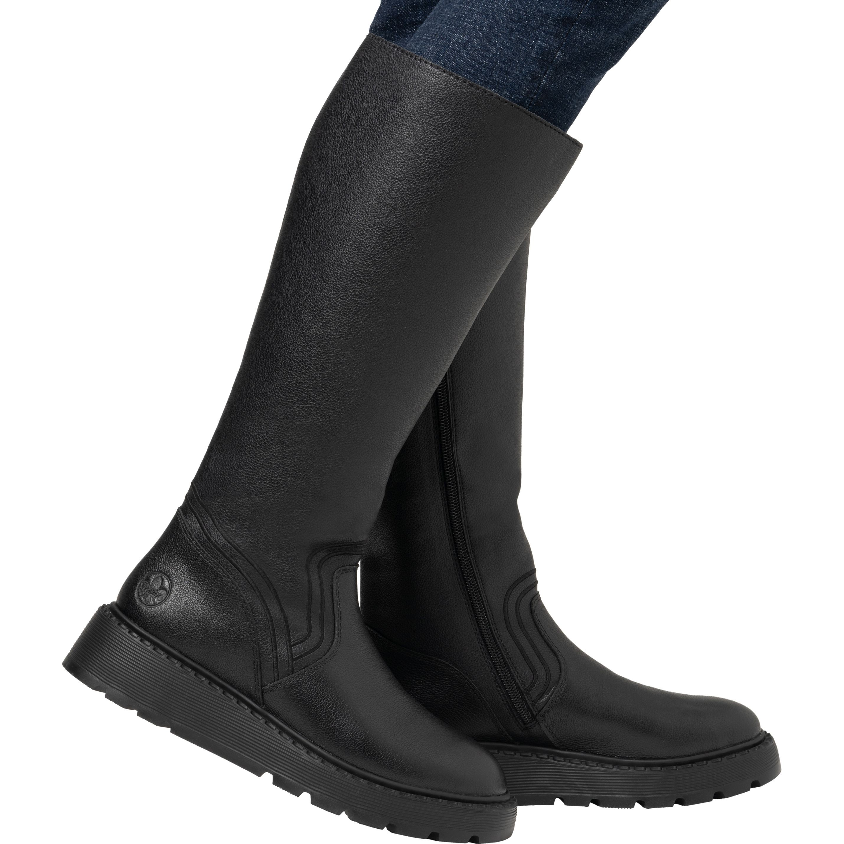 RIEKER Auliniai moterims, Juoda, Ladies' boots 2