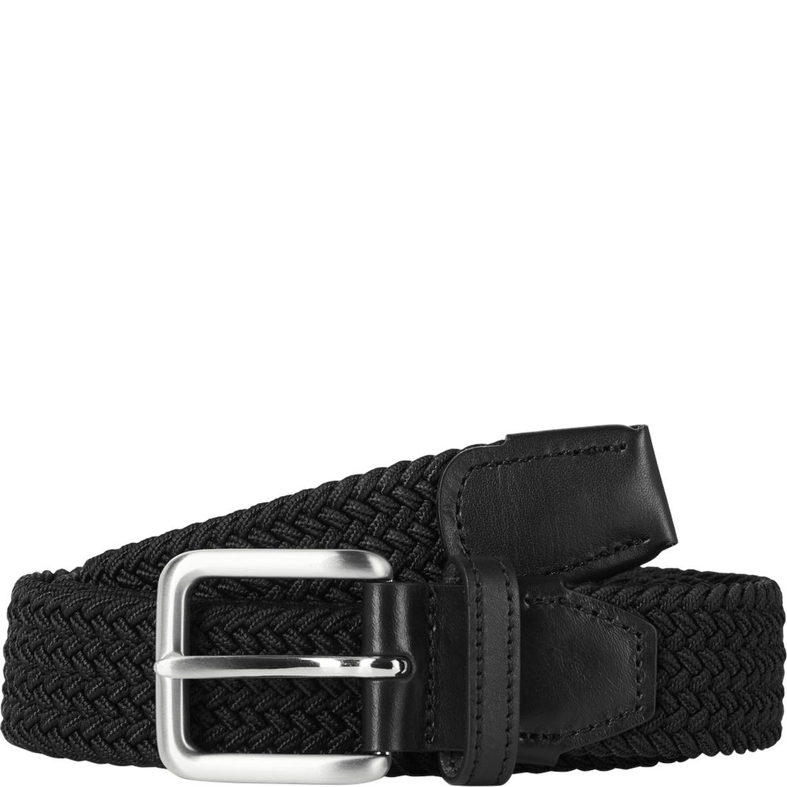 JACK & JONES Diržas vyrams, Juoda, JACSPRING WOVEN BELT 1