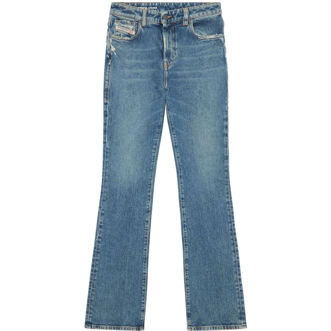 DIESEL Platūs džinsai moterims, Mėlyna, D-escription l.32 trousers