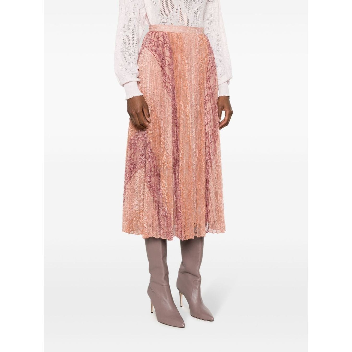 TWINSET Midi sijonas moterims, Rožinė, Midi skirt 3