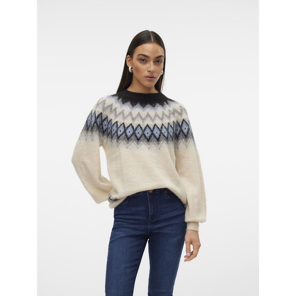 VERO MODA Megztinis moterims, Marga, Visti o-neck pullover 2