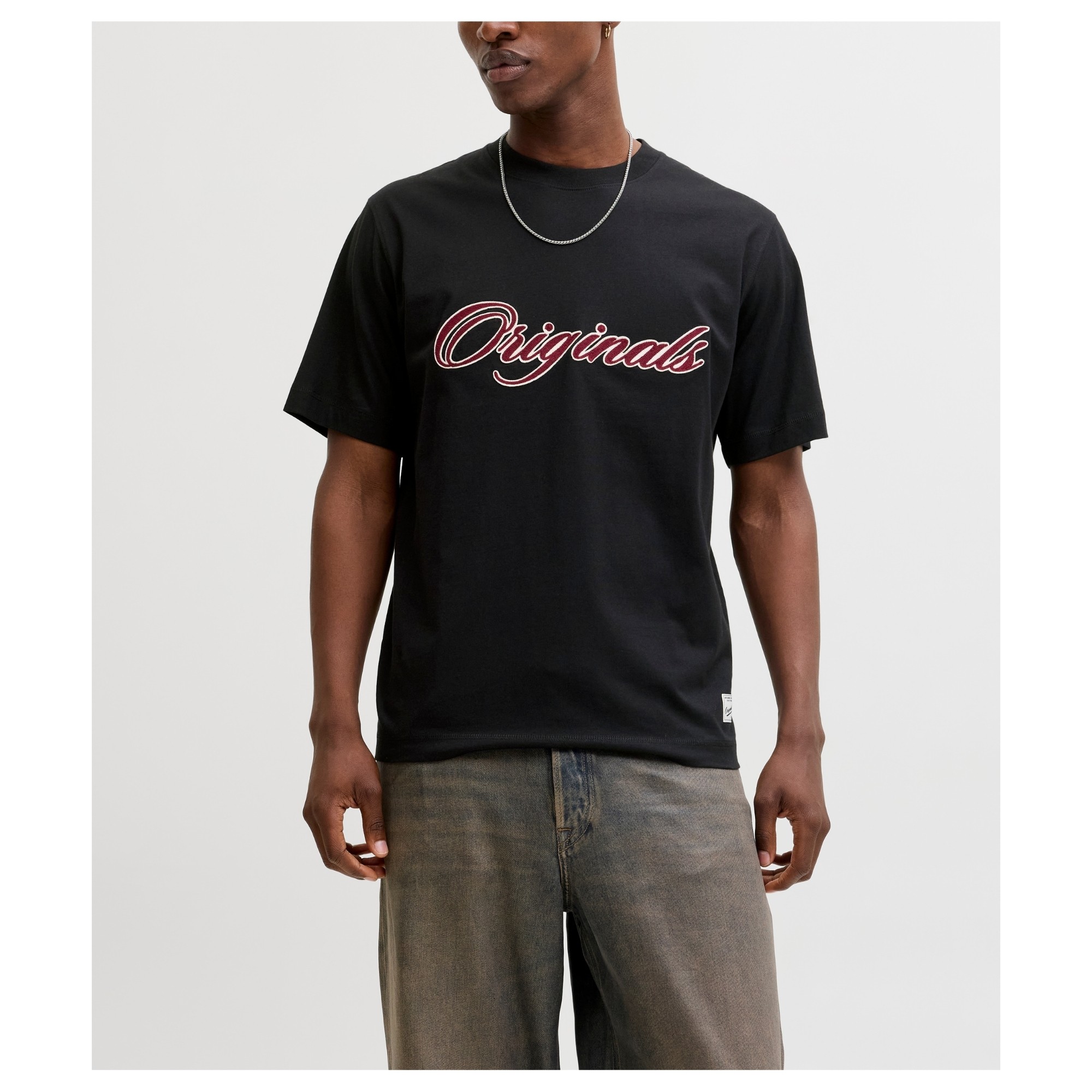 JACK & JONES Marškinėliai vyrams, Juoda, Nantucket emb 4