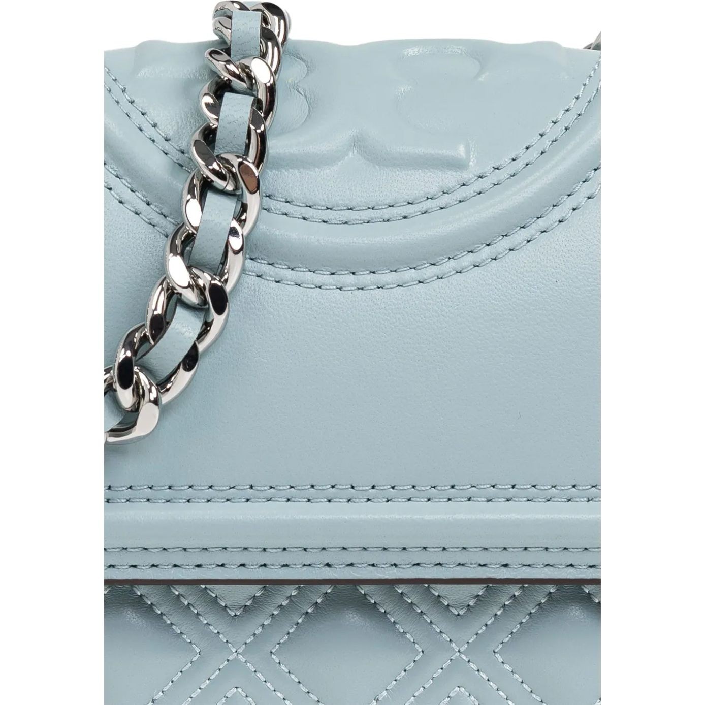 TORY BURCH Rankinė per petį moterims, Mėlyna, Small fleming bag 5