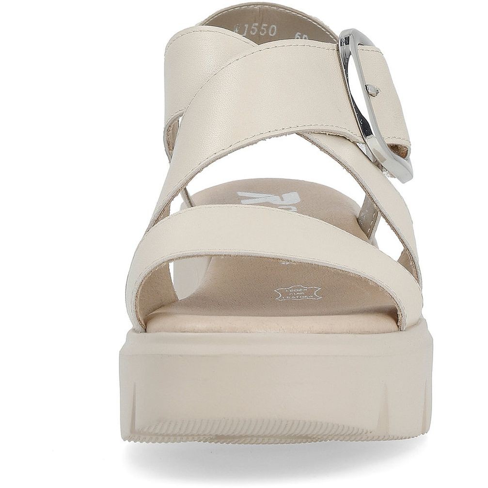 RIEKER Basutės moterims, Smėlio, SANDALS 8