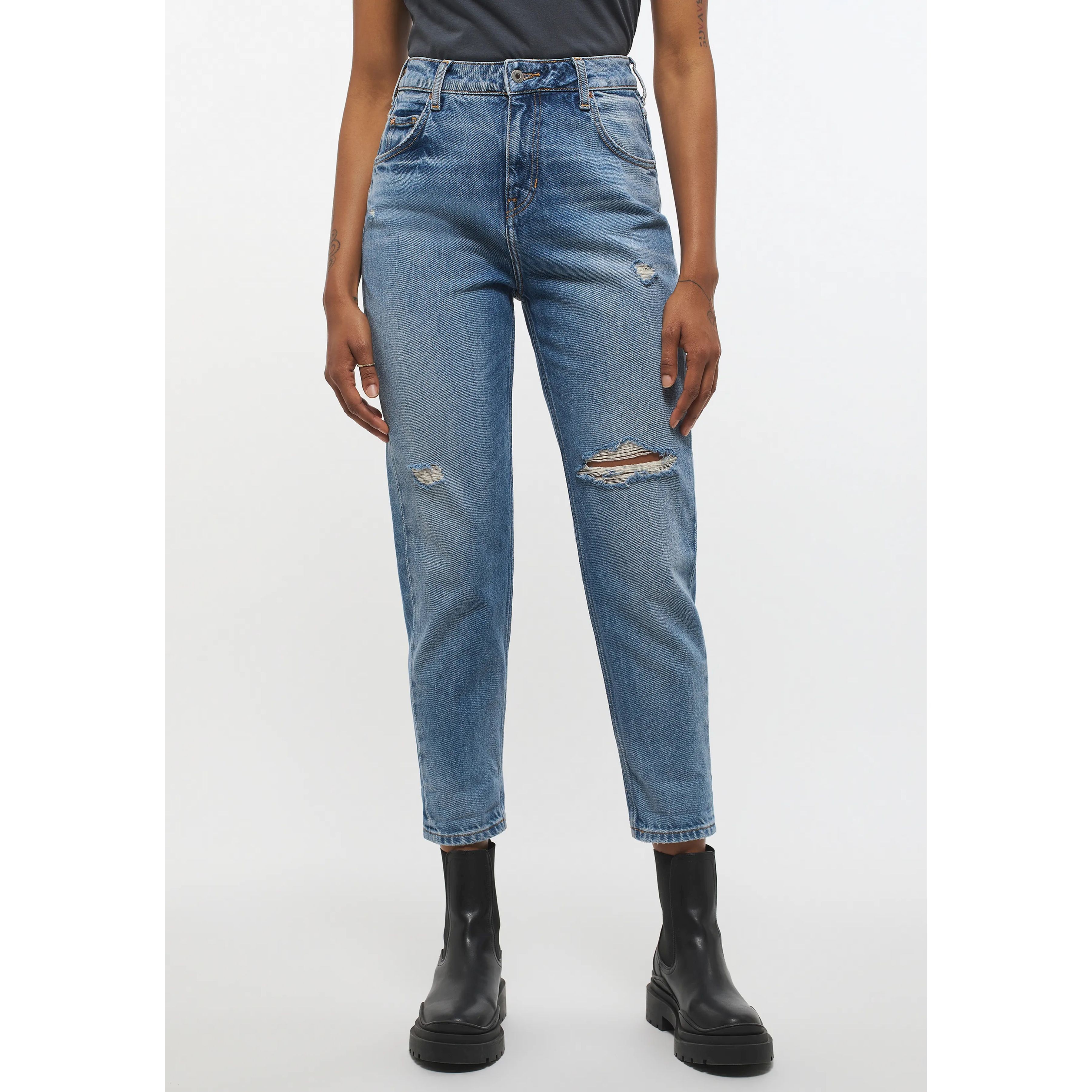 MUSTANG Püksid naised, Sinine, Kelnės 1