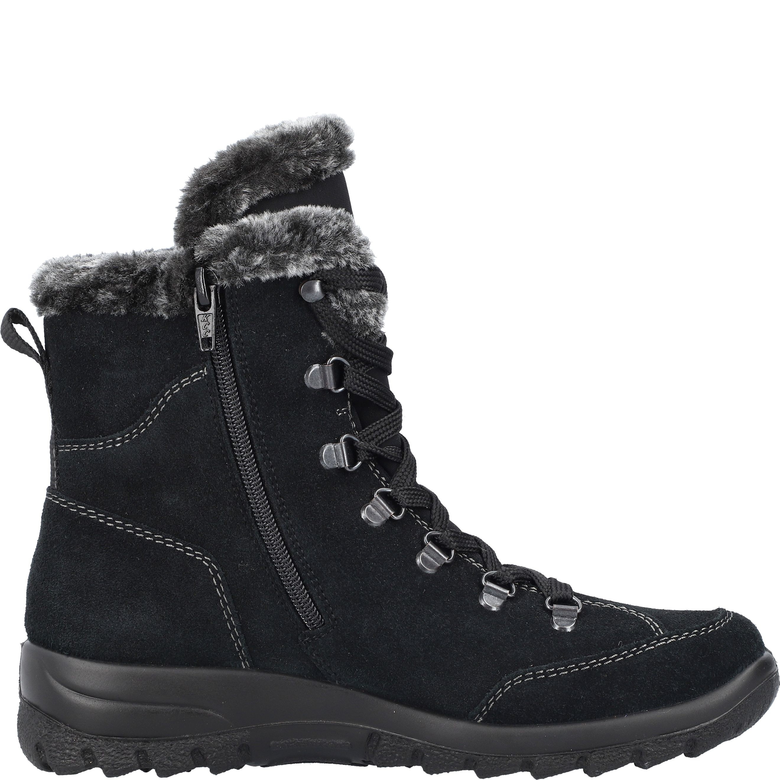 RIEKER Auliniai moterims, Juoda, Ladies mid height boots 6