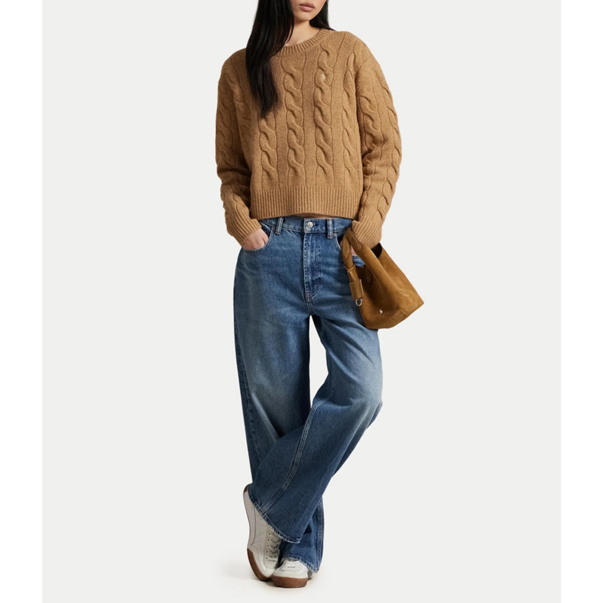 POLO RALPH LAUREN Megztinis moterims, Ruda, Pullover 3