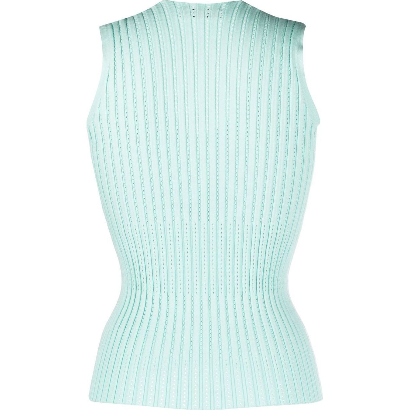 AERON Palaidinės moterims, Žalia, Sleeveless pleated v neck 2