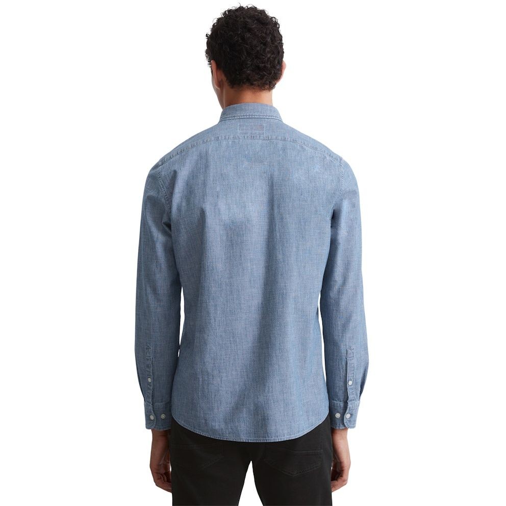 MARC O'POLO Marškiniai ilgomis rankovėmis vyrams, Mėlyna 3