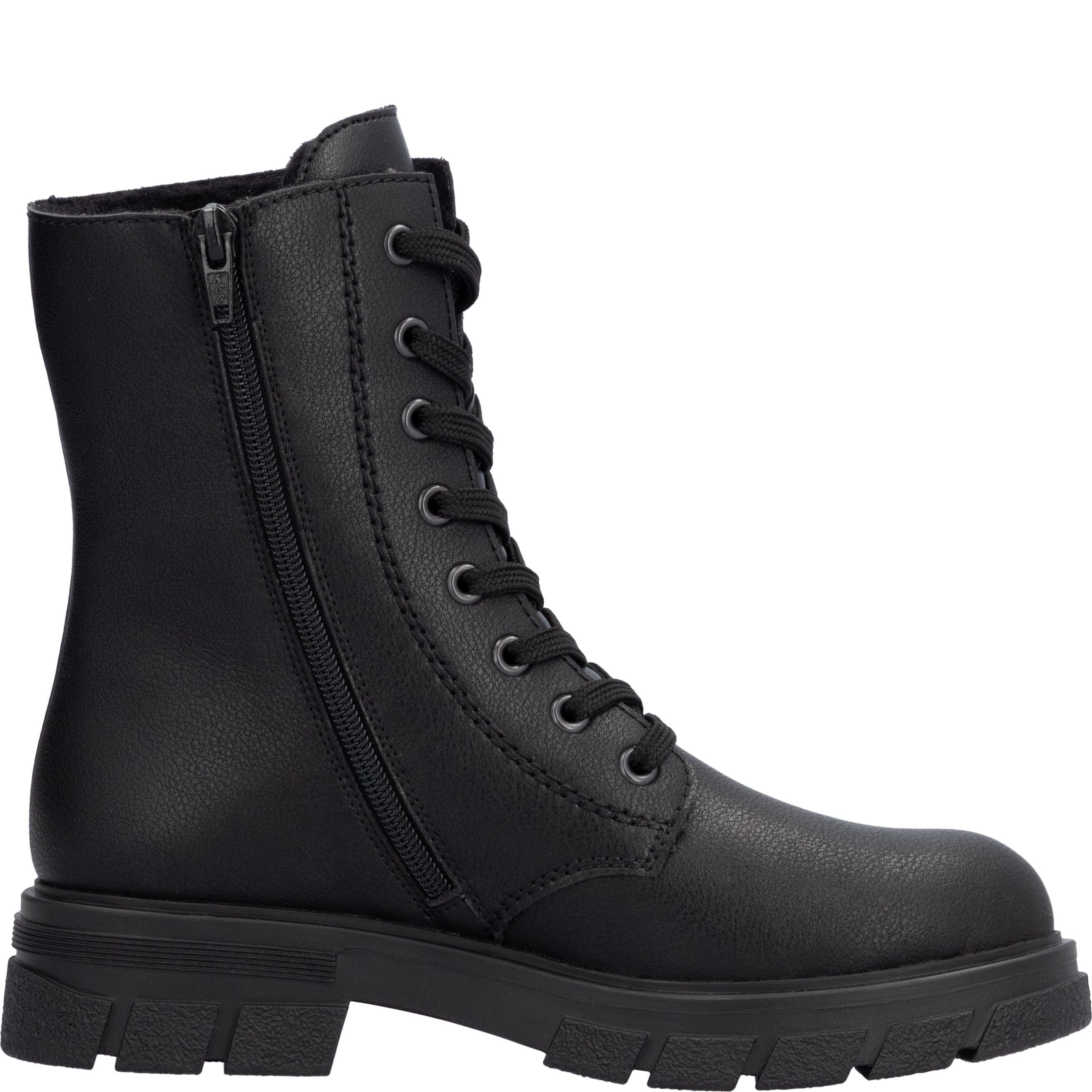 RIEKER Aulinukai moterims, Juoda, Ladies mid height boots 5