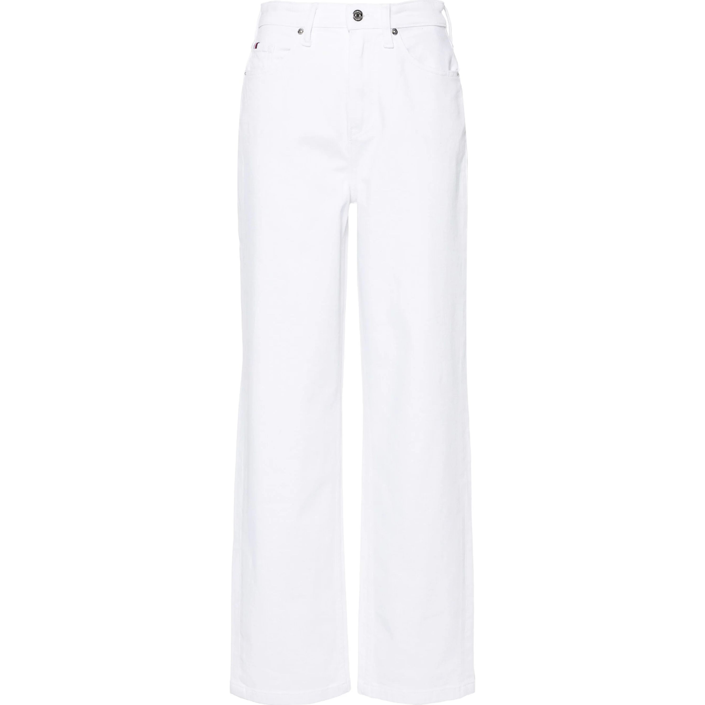 TOMMY HILFIGER Tiesūs džinsai moterims, Balta, Relaxed straight hw white
