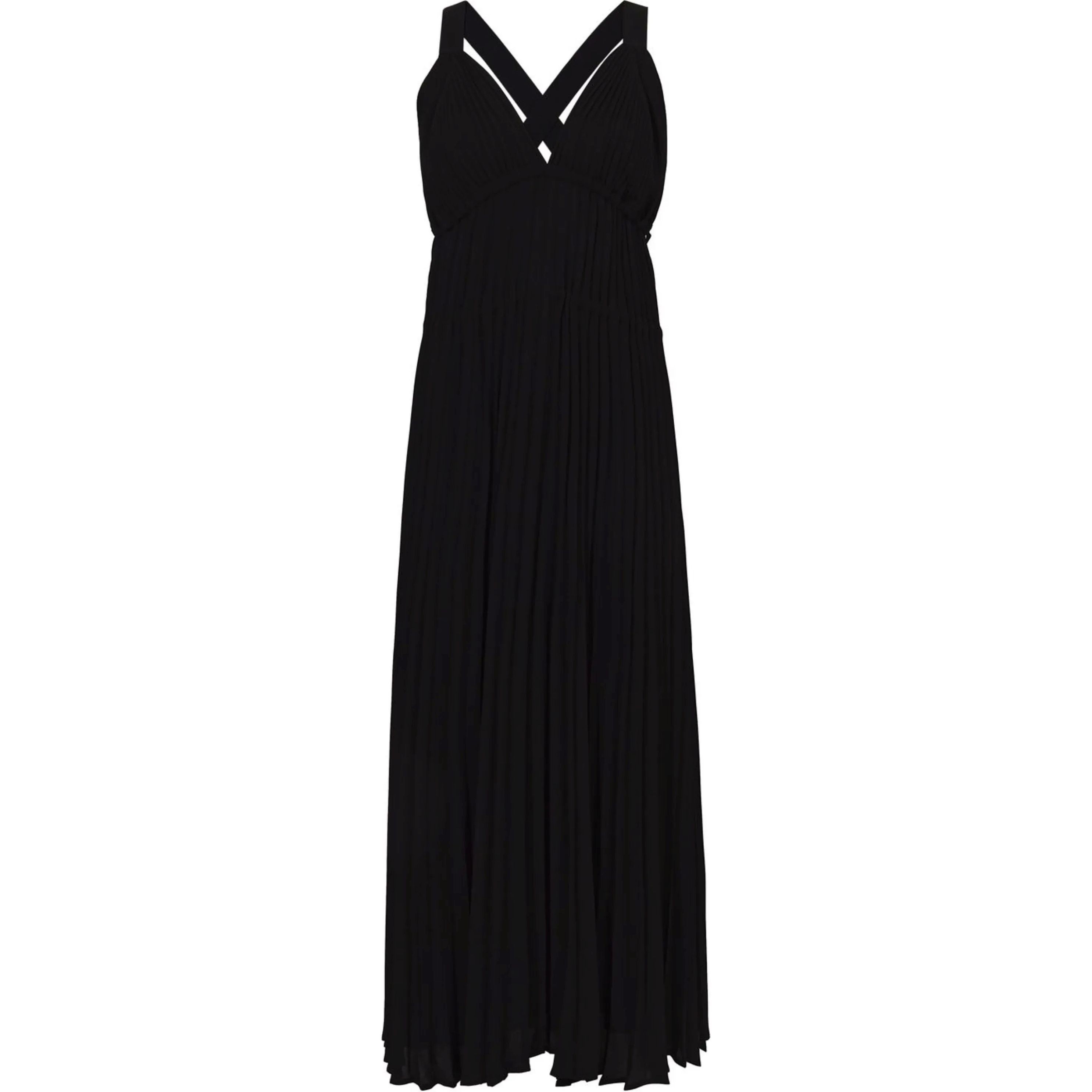 PROENZA SCHOULER Maxi suknelė moterims, Juoda, Broomstick pleated tank dress