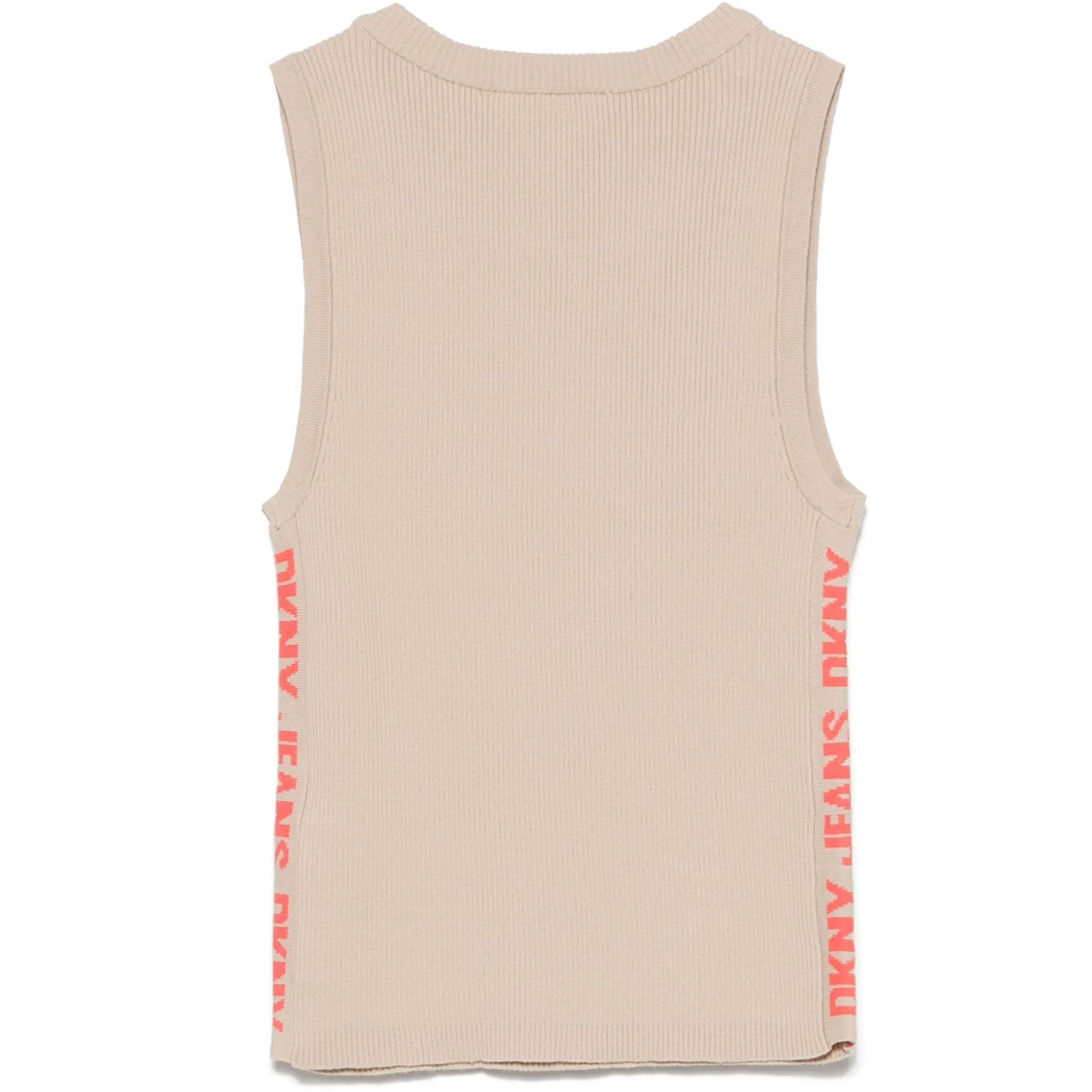 DKNY Megztinis moterims, Mėlyna, Side logo trim rib s 2