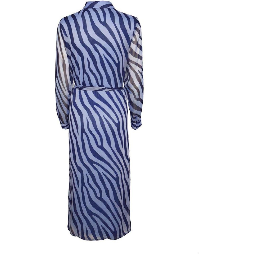 PIECES Midi suknelė moterims, Mėlyna, PCJALLA LS MIDI DRESS 2