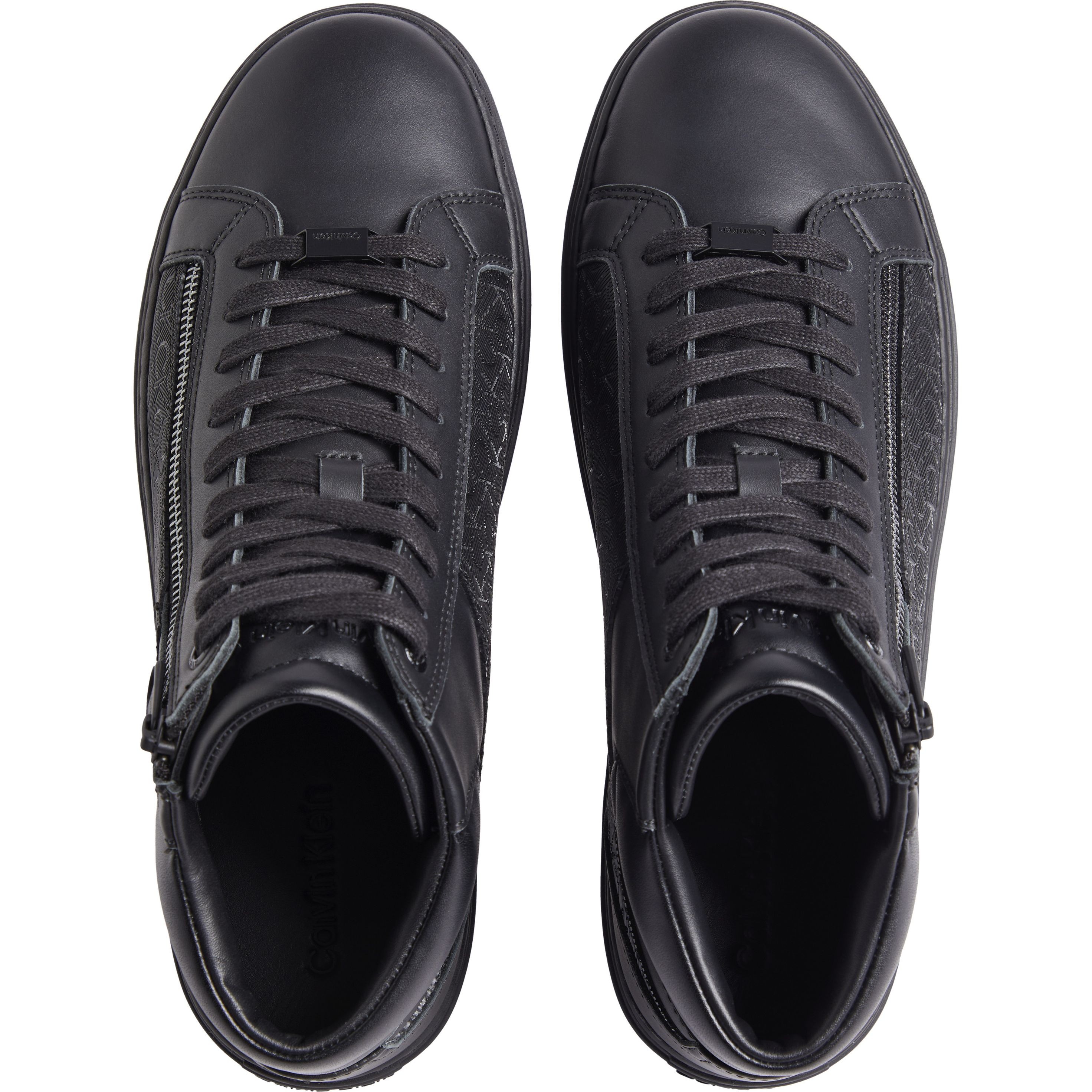 CALVIN KLEIN Aulinukai vyrams, Juoda, High top lace up booties 4