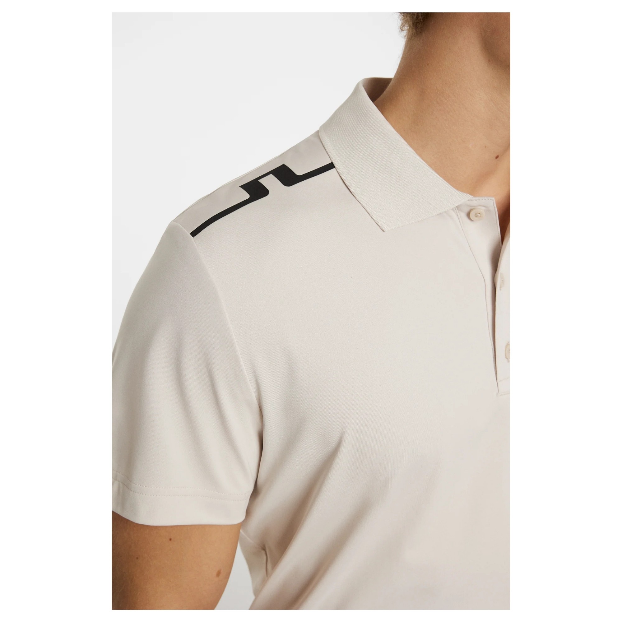 J.LINDEBERG Polo marškiniai trumpos rank. vyrams, Smėlio, Lionel polo 2