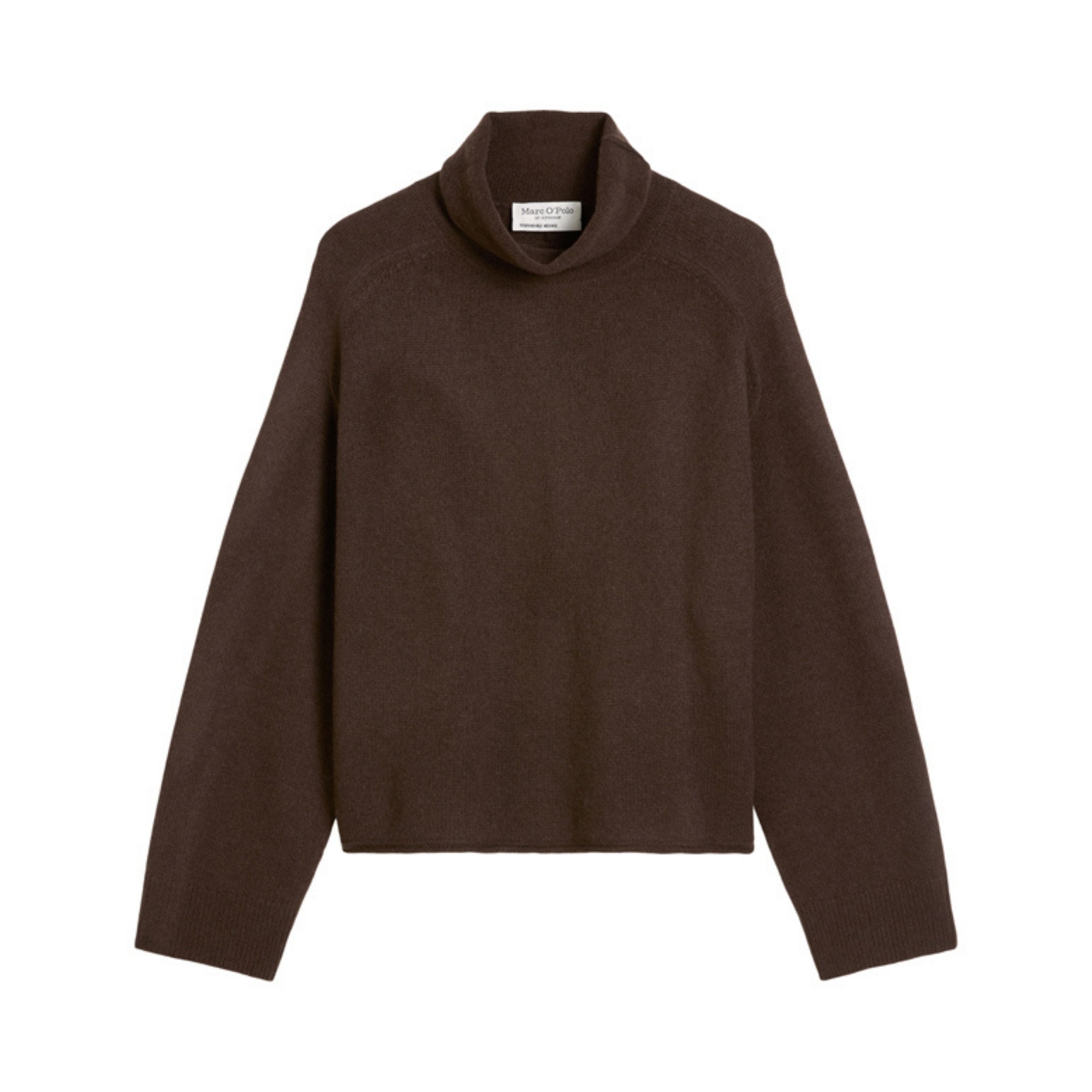 MARC O'POLO Megztinis su kaklu moterims, Ruda, 510609060267 Turtleneck