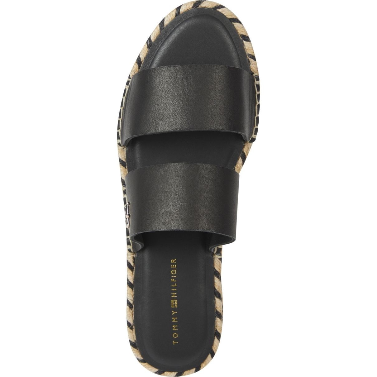 TOMMY HILFIGER Šlepetės moterims, Juoda, Flat sandal 3
