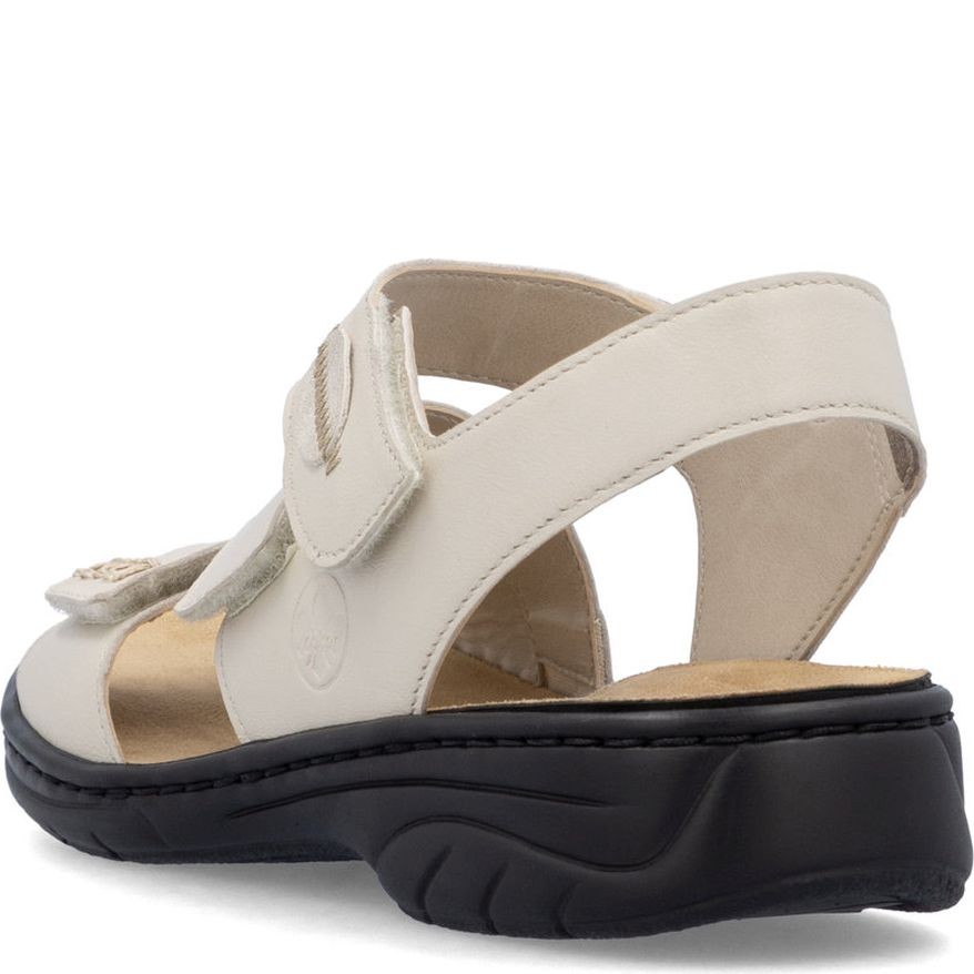 RIEKER Basutės moterims, Balta, Sandals 4