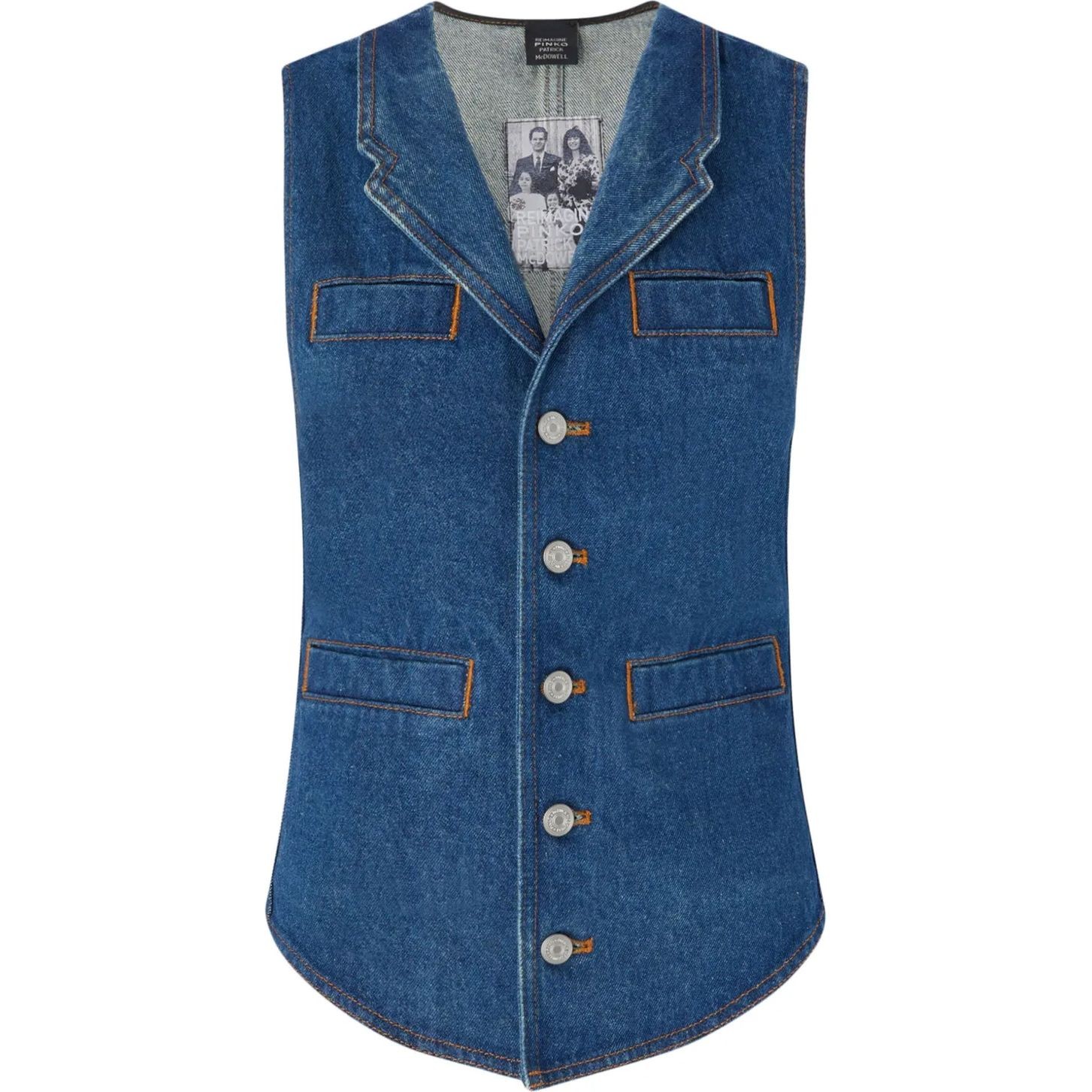 PINKO Liemenė moterims, Mėlyna, Galiceno gilet 1