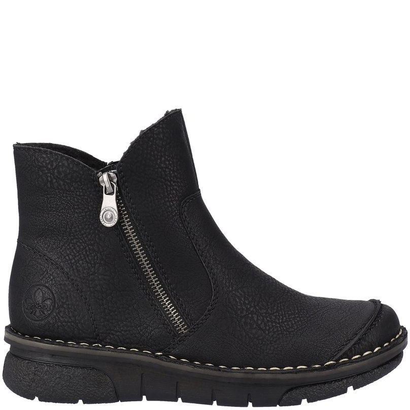 RIEKER Aulinukai moterims, Juoda, BOOTIES 2