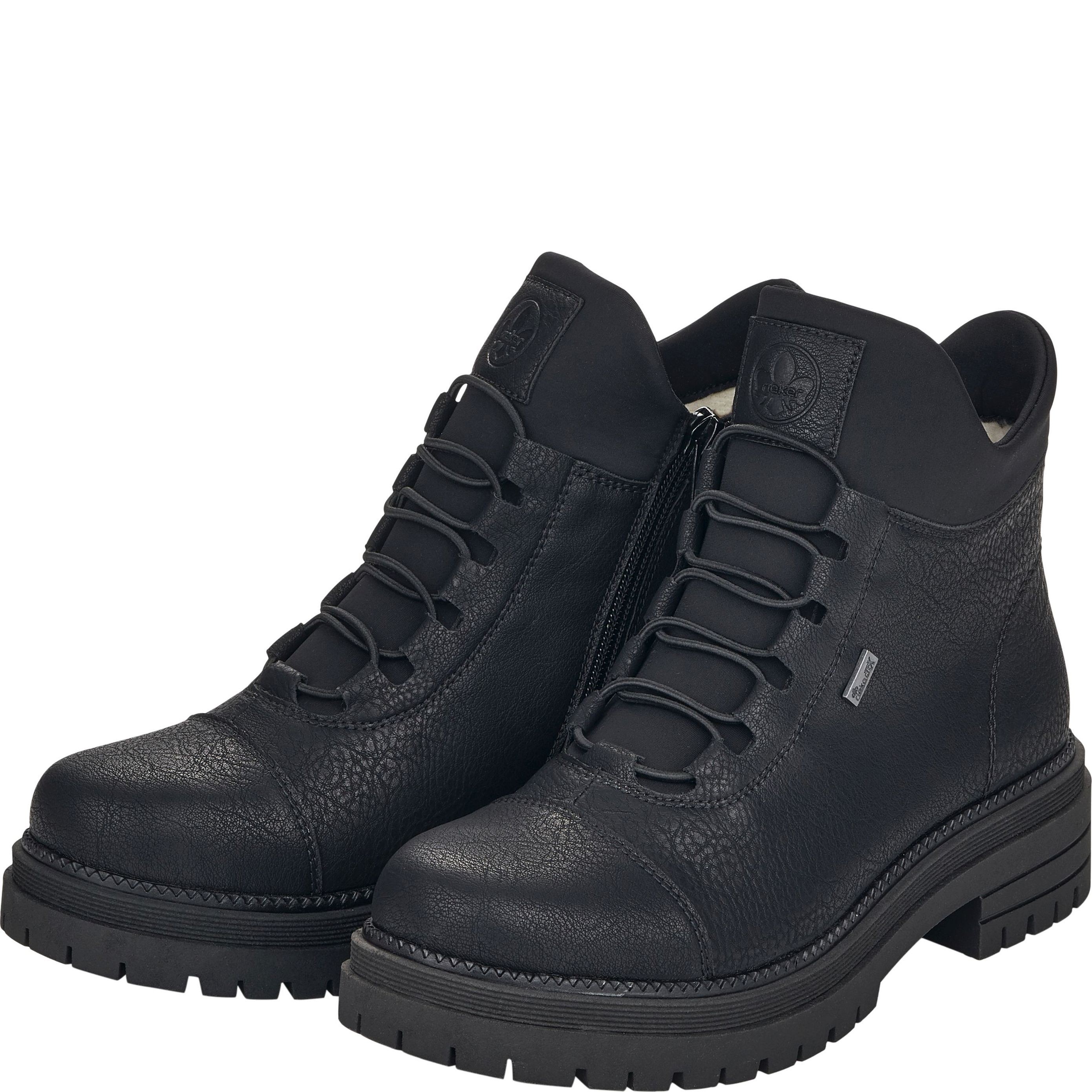 RIEKER Aulinukai moterims, Juoda, BOOTIES 8