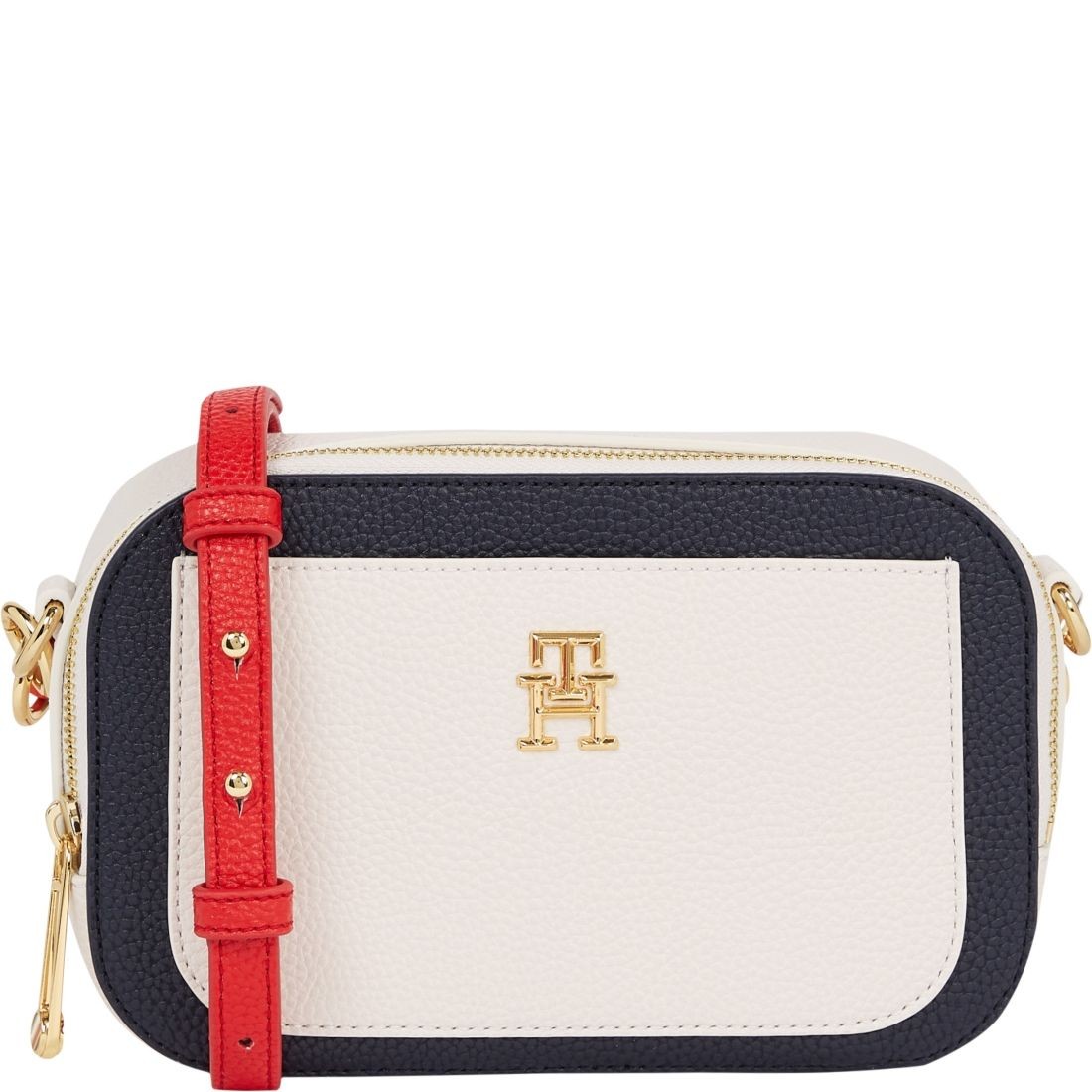 TOMMY HILFIGER Rankinė per petį moterims, Smėlio, Emblem camera bag 1