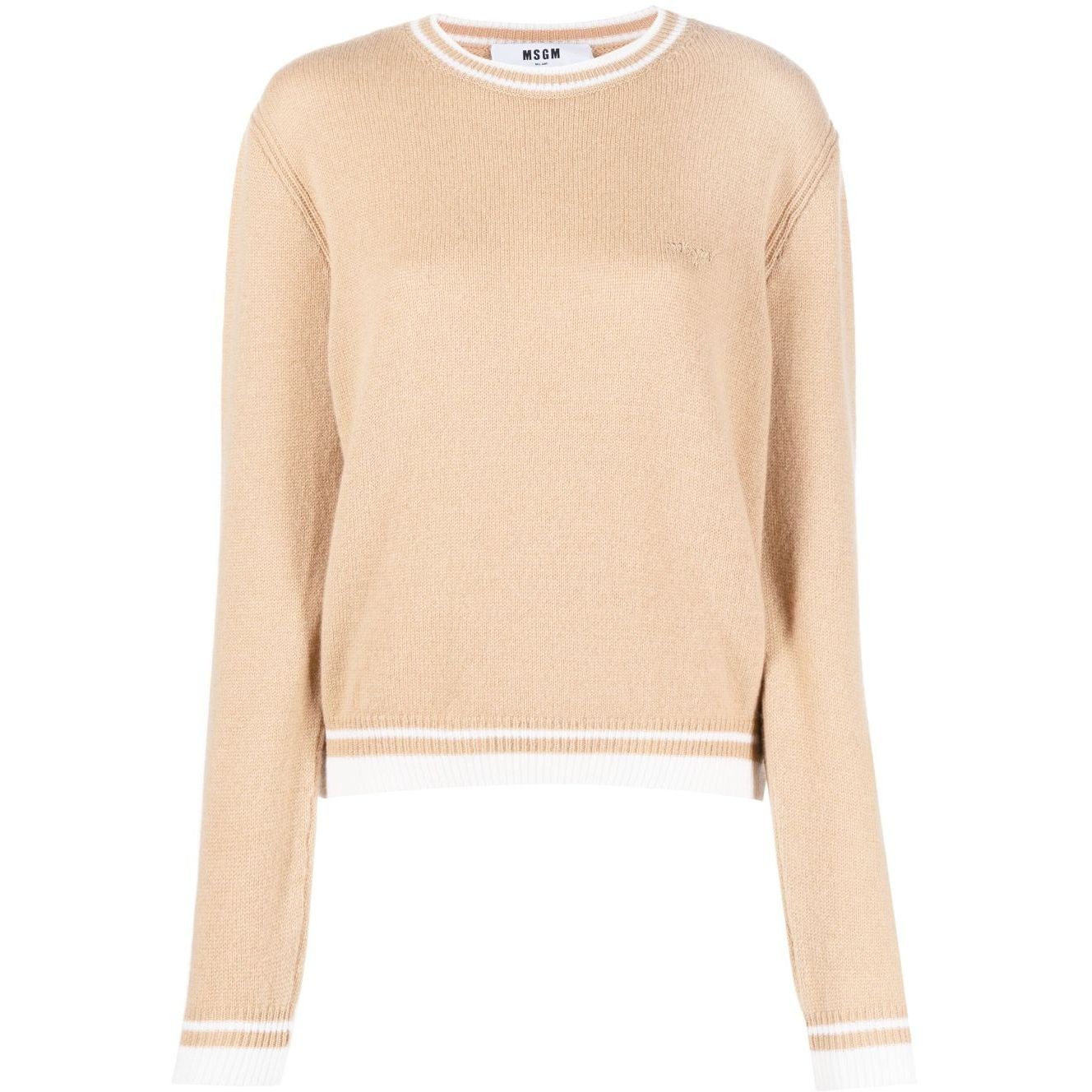 MSGM Megztinis moterims, Smėlio, Sweater