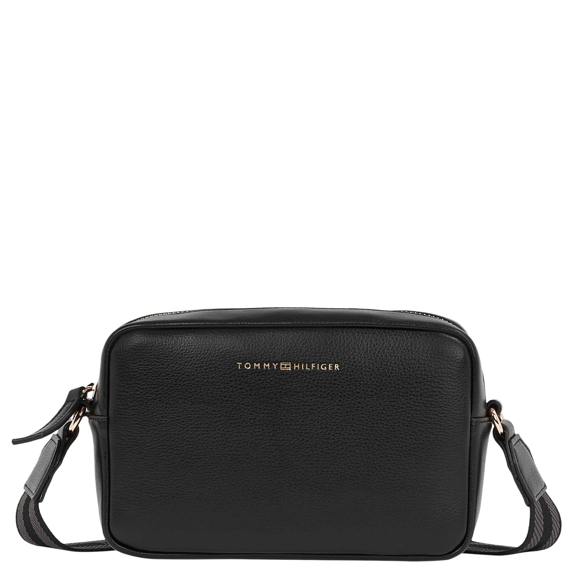 TOMMY HILFIGER Rankinė per petį moterims, Juoda, TH logotape camera bag 1