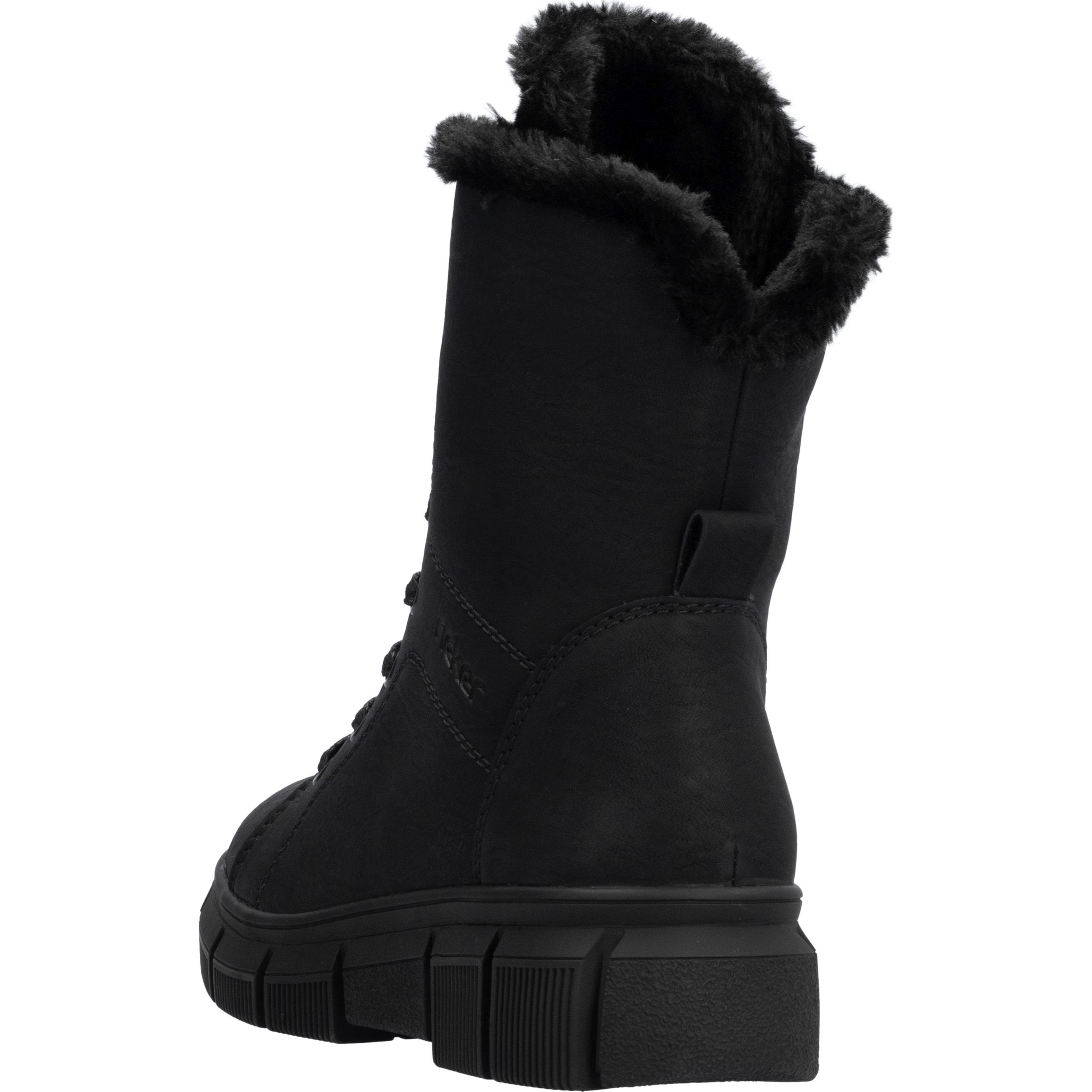 RIEKER Aulinukai moterims, Juoda, Ladies mid height boots 6
