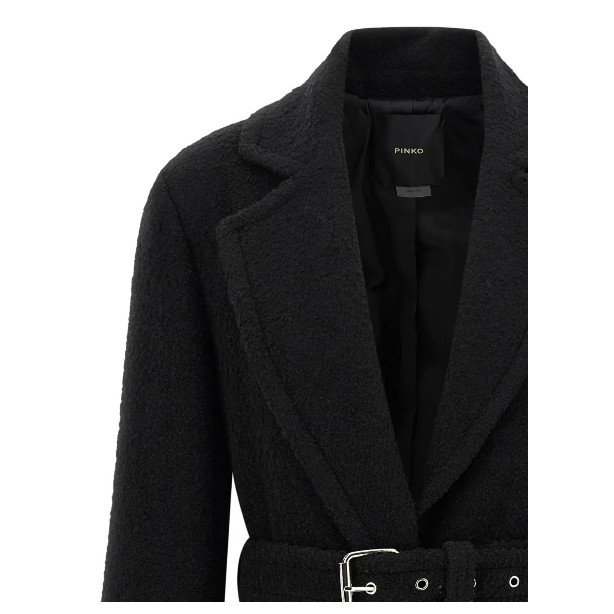 PINKO Paltas moterims, Juoda, Cerfoglio coat 3