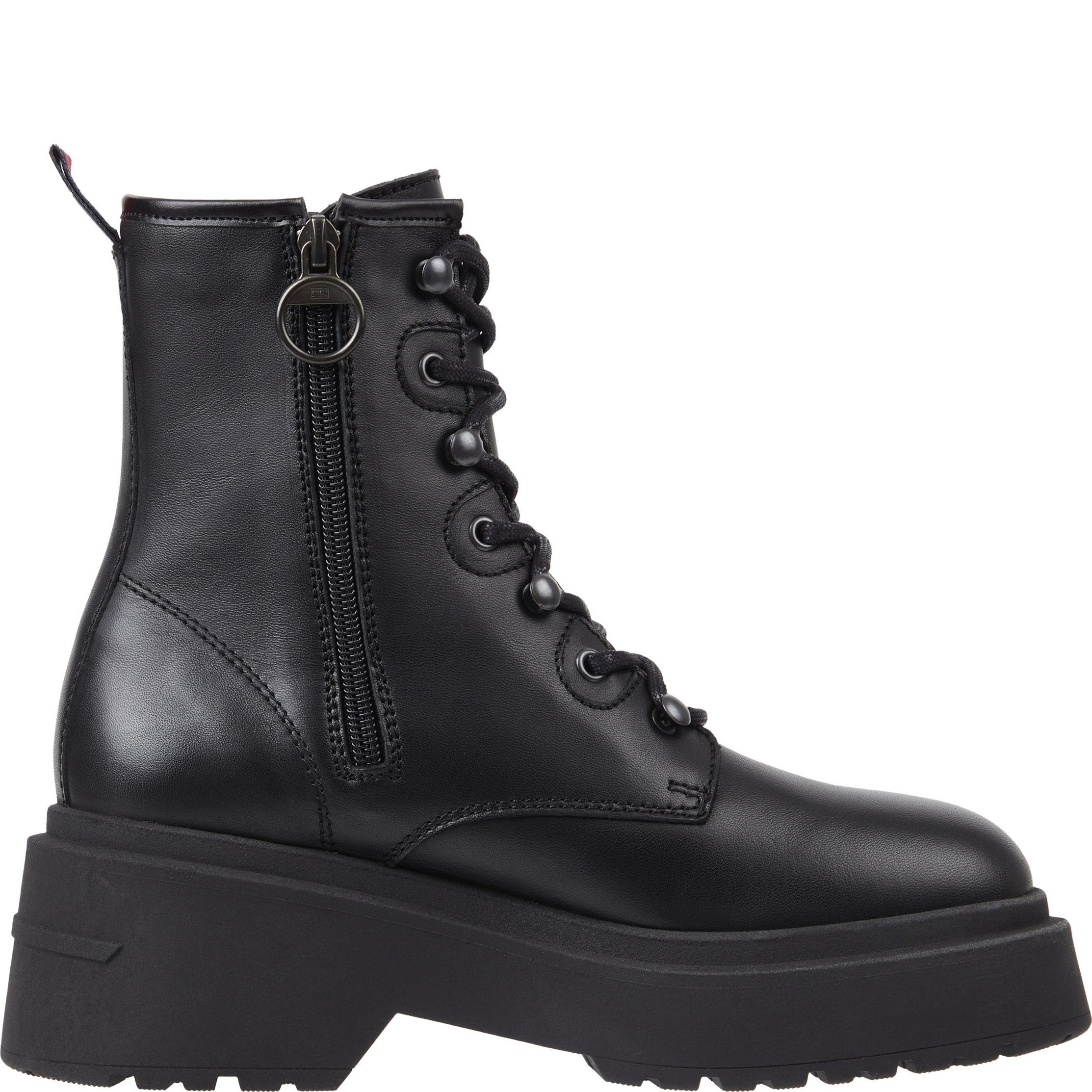 TOMMY JEANS Aulinukai moterims, Juoda, Lace up boot chunky 5