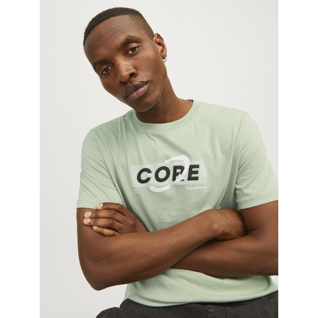 JACK & JONES Marškinėliai vyrams, Žalia, JCOSTAR TEE SS CREW 3