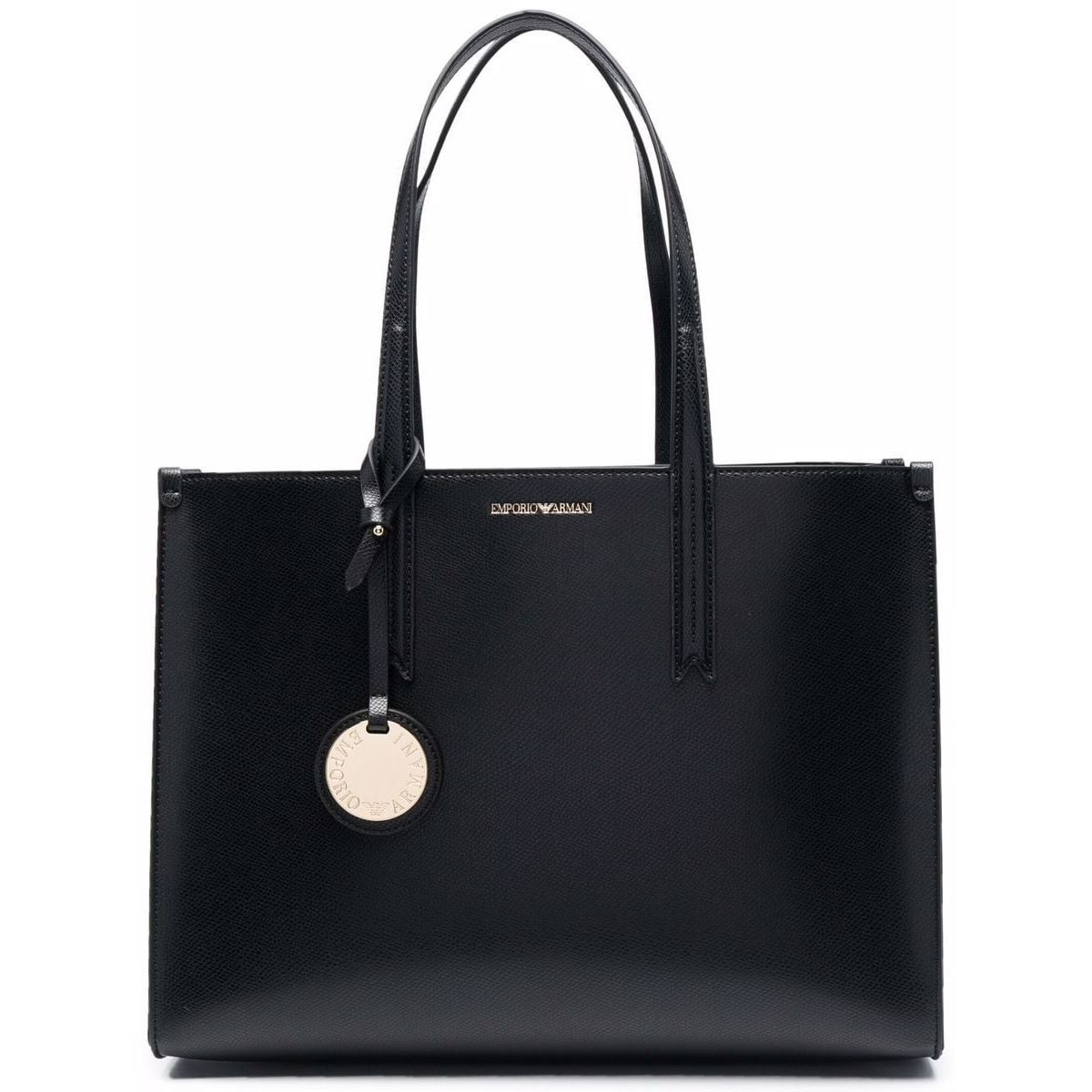 EMPORIO ARMANI Pirkinių krepšys moterims, Juoda, Shopping bag 1