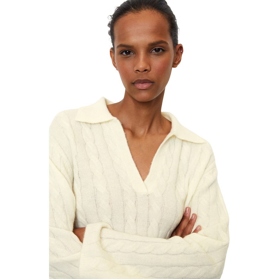 MARC O'POLO Megztinis moterims, Balta 4