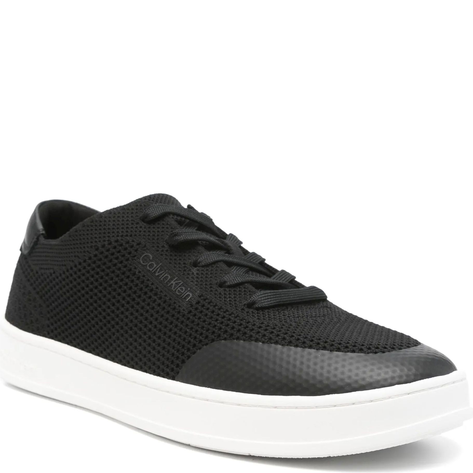 CALVIN KLEIN Laisvalaikio bateliai vyrams, Juoda, Low top lace up knit sneaker 2