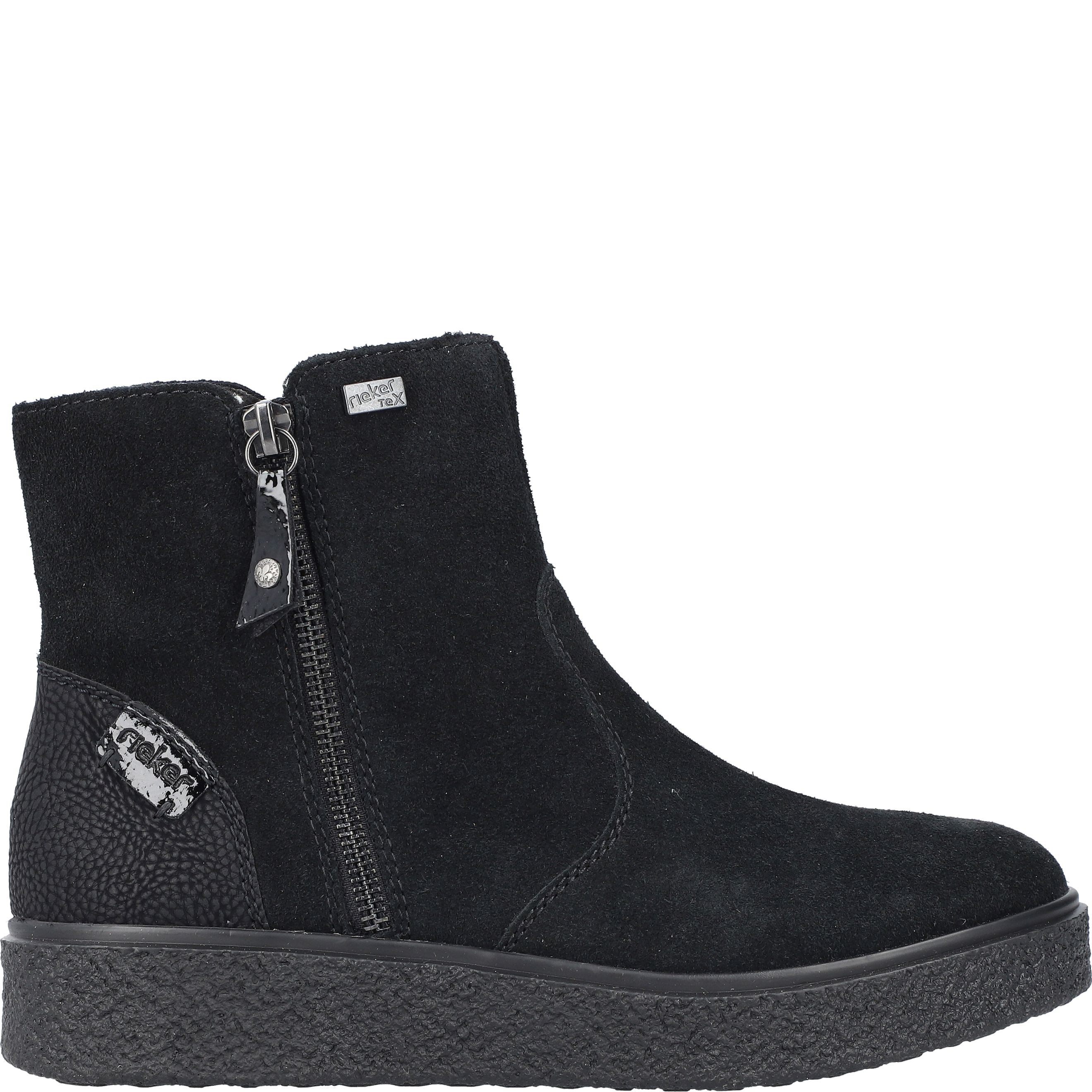 RIEKER Aulinukai moterims, Juoda, Ladies mid height boots 3
