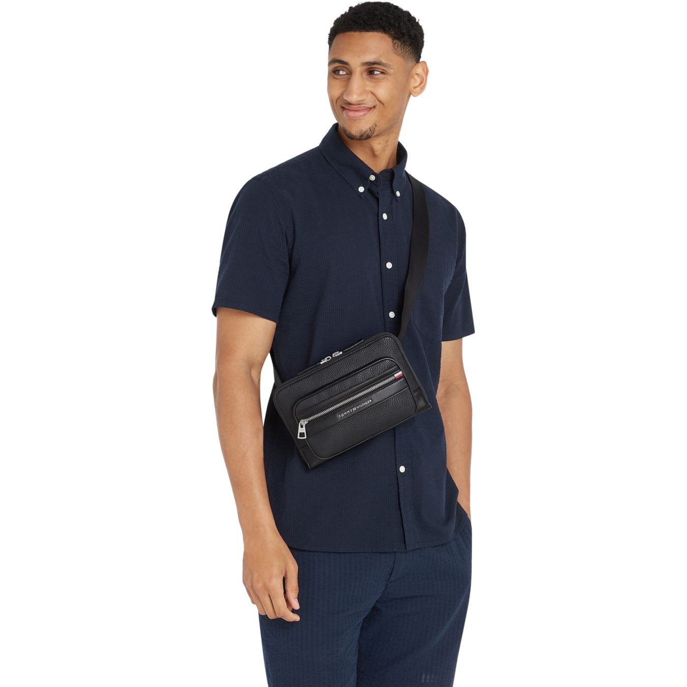 TOMMY HILFIGER Rankinė per petį vyrams, Juoda, Central bumbag 5